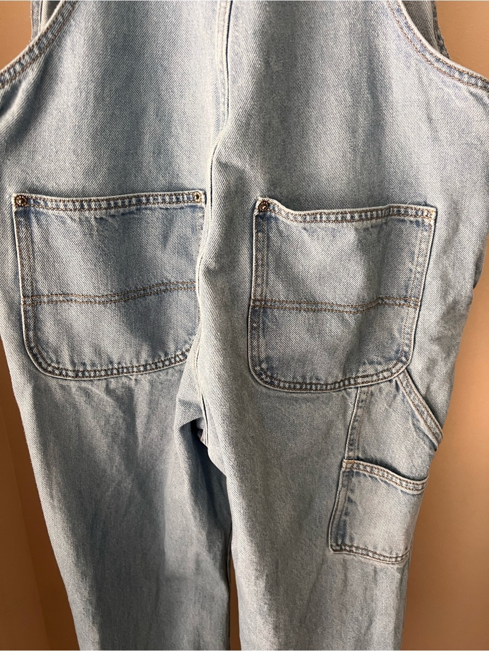 Old navy y2k Light Wash Denim Overalls - Classic Bib Style - Picture 7 of 8